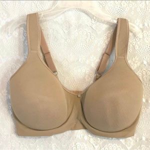 NWT Breezies Tan Underwire Comfort Strap T-Shirt Bra / 44C